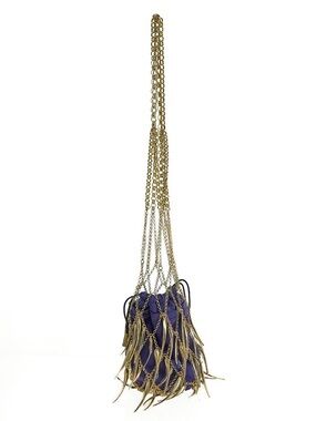 Paco Rabanne purple pendant Evening Bag